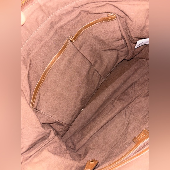 Cleo + Wolf Women's Basketweave Leather Tote Purse Handbag - Picture 12 of 12